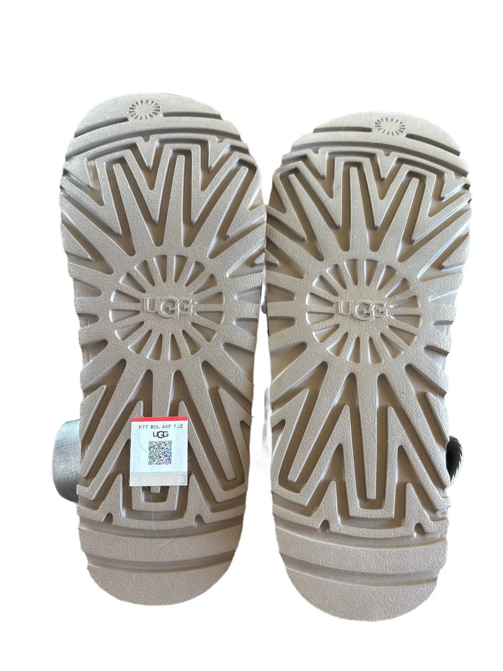 UGG Suede Smoke Plume Double-Strap Sandals - Size 8 - Picture 7 of 7